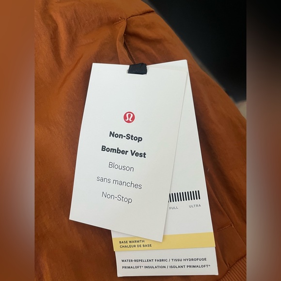 Brand New Lululemon Reversible Water-Repellant Non-Stop Bomber Vest - Picture 12 of 14